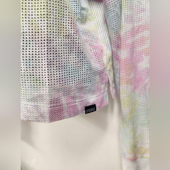 Victoria’s Secret (PINK) hoodie Pre-Loved size Small Perfect for summer tie dye - Picture 6 of 9